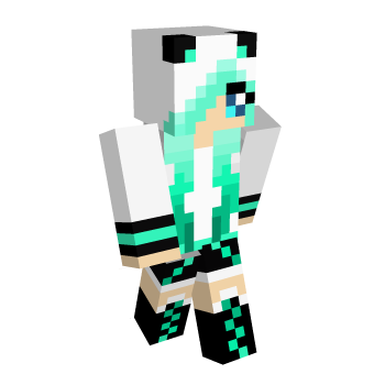 Hoodie Panda Minecraft Skin