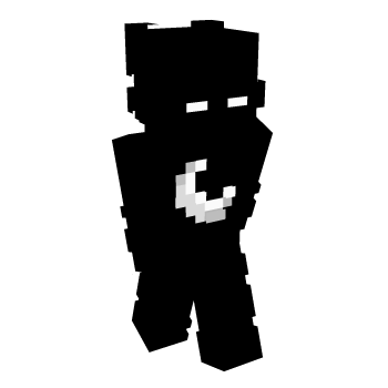 Moon Black Minecraft Skin