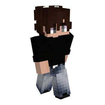 Black Shirt Brown Hair Minecraft Skin