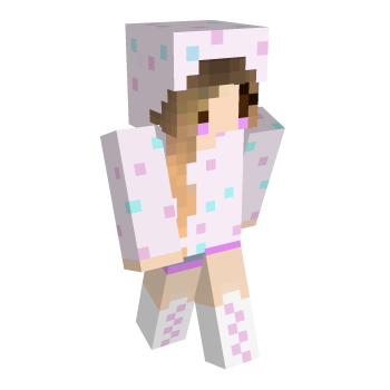 Light Blue Pink Minecraft Skin