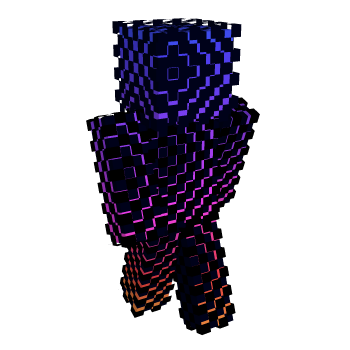 Red Gradient Minecraft Skin