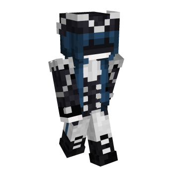 Silver Blue Minecraft Skin
