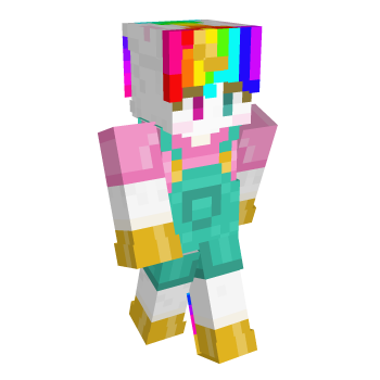 Unicorn Rainbow Minecraft Skin