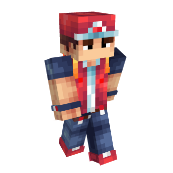 Ash Ketchum Pokemon Red Minecraft Skin