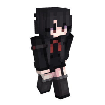 Girl Black Minecraft Skin