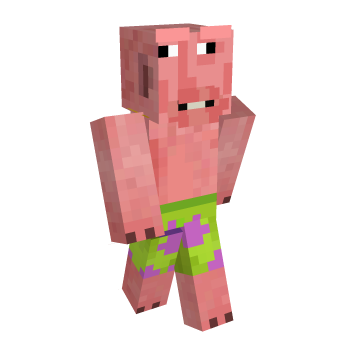 Cartoon Patrick Minecraft Skin