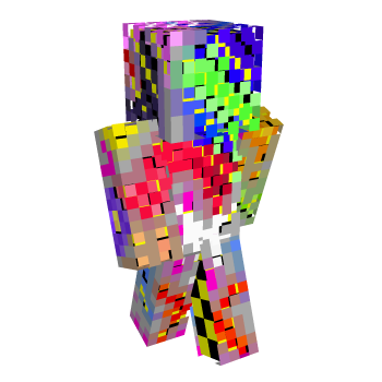 Weirdvfx2kyippee Colorful Minecraft Skin