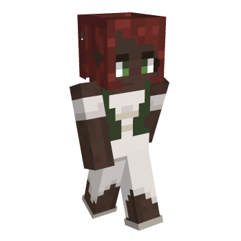 Red Head Darkskin Girl Minecraft Skin