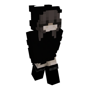Women Black Minecraft Skin