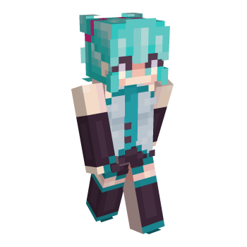 Hatsuni Miku Miku Minecraft Skin
