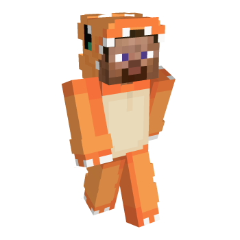 Orange Dino Minecraft Skin