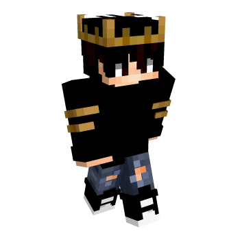 Crown Ripped Jeans Minecraft Skin