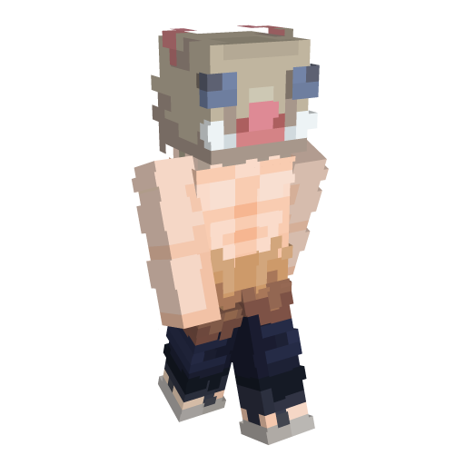 Demon Slayer Inosuke Minecraft Skin - Laby