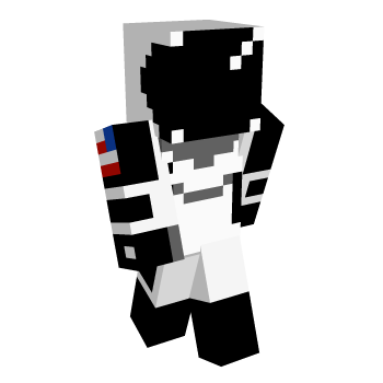 Space White Minecraft Skin