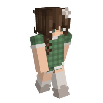 Brunette Flower Minecraft Skin