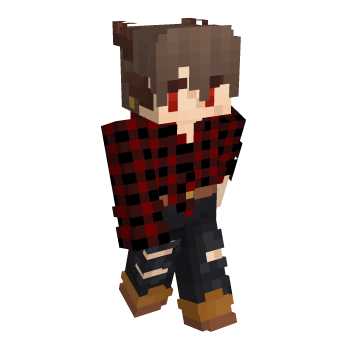 Flannel Ripped Jeans Minecraft Skin