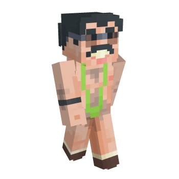 Hair Black Minecraft Skin