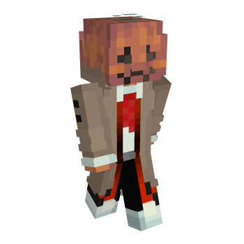 Pumpkin Vampire Minecraft Skin