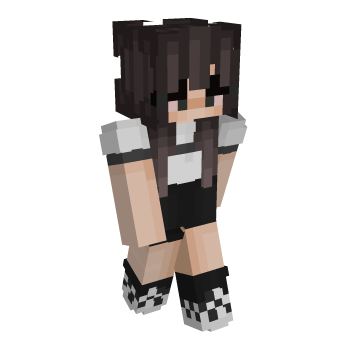 Brunette Grunge Minecraft Skin