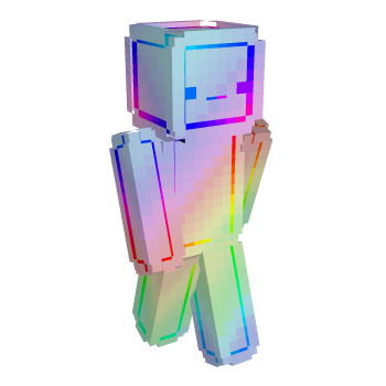 Rainbow White Minecraft Skin