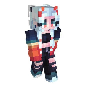 Horns Girl Minecraft Skin