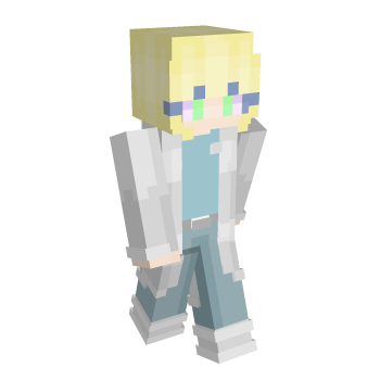 Light Blue White Minecraft Skin