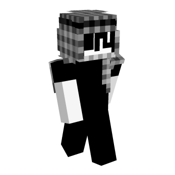 Black And White Minecraft Skin