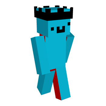 Aqua Blue Minecraft Skin