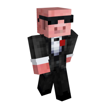 Pig Sunglasses Minecraft Skin