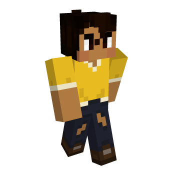 NonBinary Brunette Minecraft Skin
