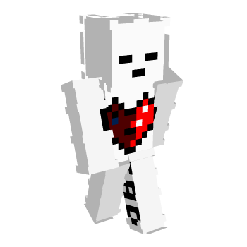 Heart White Minecraft Skin