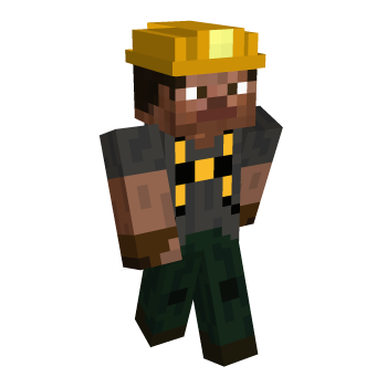 Miner Backpack Minecraft Skin