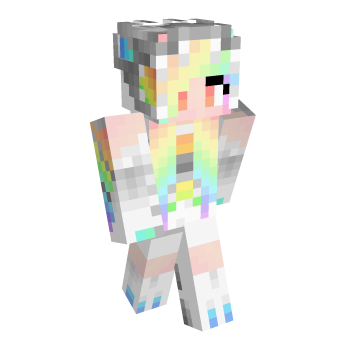Rainbow Pastel Minecraft Skin