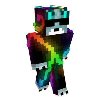 Wolf Rainbow Minecraft Skin