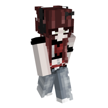 Girl Red Minecraft Skin