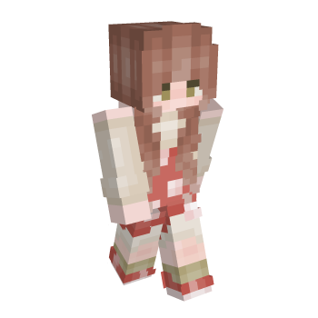 Red Long Minecraft Skin