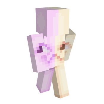 Pink Split Minecraft Skin