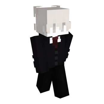Suit White Hair Tie Minecraft Skin