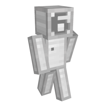 Number Font Iron Minecraft Skin
