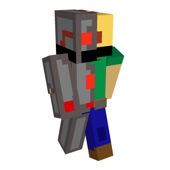 Cyborg Split Minecraft Skin