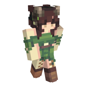 Girl Flower Crown Minecraft Skin