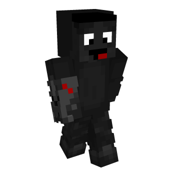 Derp Black Minecraft Skin