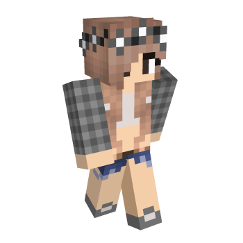 Curly Hair Hipster Minecraft Skin