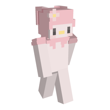 Cute Hello Kitty Minecraft Skin