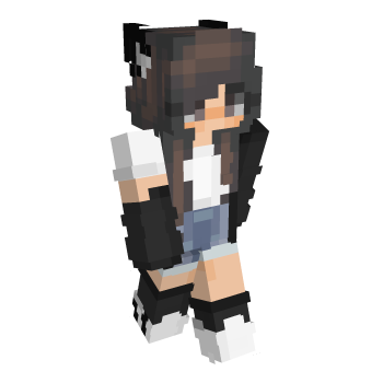 Brown Hair Wolf Minecraft Skin