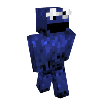 Cookie Monster Blue Minecraft Skin