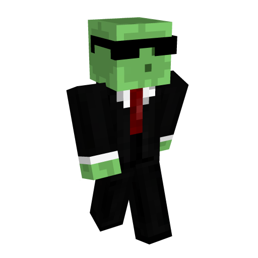 Glasses Slime Minecraft Skin - Laby