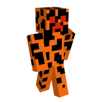 Lava Creeper Minecraft Skin