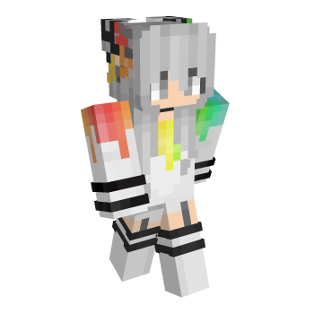 Rainbow Edited Minecraft Skin