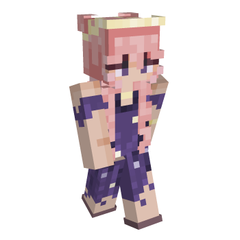 Hair Pink Minecraft Skin